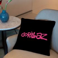 G-Gorillaz Music Cushion Cover 2-in-1 Reversible Plush Pillow Cover | Car/Sofa/Bed | Perfect Gift 12x12Inch
