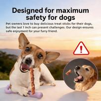 Dogs Stick Holder,Dog Chew Holder Easy To Clean Aviod Choking For Puppy Small Medium Large Dogs One Size violetinė