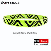 Breathable Sports Sweat Belt Mens Elastic Headband Wide Sweatband Stretch Yoga Run Fitness Headband žalia