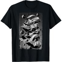 Star Wars Darth Vader M.C. Escher Style Artistic Poster T-Shirt S juoda