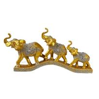 Three Elephant Statue Sculptures Decorative Animal Figurines Table Ornament Symbols Wealth Career Home Decorations 1