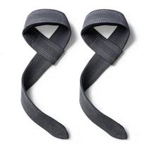 Premium Leather Weight Lifting Wrist Straps Non Slip Cowhide Grip for Bodybuilding Gym Training Fitness pilka spalva