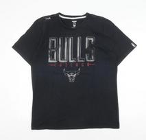 UNK Men's Black NBA Chicago Bulls T-Shirt, Size L L