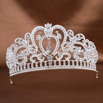 Headdress Queen Princess Diadems Head Jewelry Wedding Bride Crowns  Holiday Party sidabras
