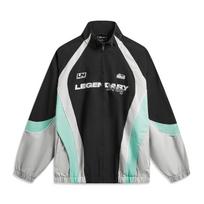 Li Ning × League Of Legends Collaboration Sports Lifestyle Series Spliced Letter Zipper Stand Collar Versatile Loose Windbreaker AFDW187-4 M