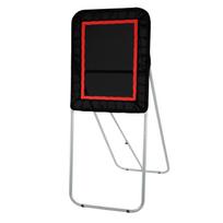 Folding Backyard Lacrosse Rebounder, 90X120Cm Large Volleyball Rebound Net, Pitchback Throwback Baseball Softball Return Training Umbrella,