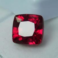 9 Ct NATURAL Red RUBY Square Cushion Shape Loose CERTIFIED Gemstone 10.3 APPROX raudona