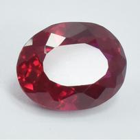 Red Ruby 6.00 Carat Natural Oval Shape Loose Gemstone CERTIFIED 12.4 mm Approx raudona