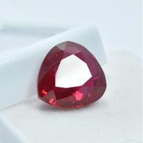 Stunning Natural Red Ruby 13.20 Ct Amazing Pear Cut CERTIFIED Loose Gemstone. 14.1 mm approx rožinė
