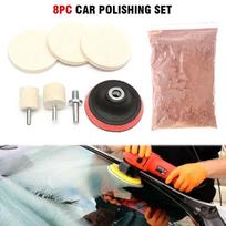 8 vnt./rinkinys 4 oz cerio oksido milteliai Laikrodžio Automobilio Stiklo Ekrano Langų Poliravimo Rinkinys Valymas Įbrėžimų Šalinimas Poliravimo Pagrindas 50 ML