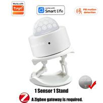 Zigbee 3.0 PIR Motion Sensor Smart Home Human Body Infrared Detection  Security Alarm Detector Works with Tuya  Alexa 1 sensor 1 holder