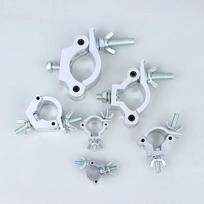1Pcs Aluminum Alloy Stage Lights Truss Clamp Quick Release Clip Bracket DJ Light Clamps Silver 18-21mm 38-52mm Lamp Hanger Hooks 18-21mm