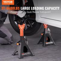 VEVOR Jack Stands 3/6 Ton Capacity Car Jack Stands Double Locking Adjustable Height for lifting SUV Pickup Truck Car and UTV ATV 3T