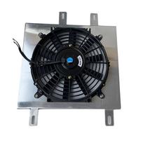 Aluminum radiator shroud fan for 92-00 Honda Civic EK EG B16 B18 D15 D16 fan with shroud