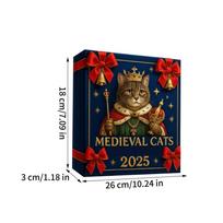 2D Acrylic Cat Advent Calendar 2025, 24 Days Christmas Countdown Calendar Pendant Toy, Acrylic Mini Hanging Ornaments Xmas Gift 24pcs