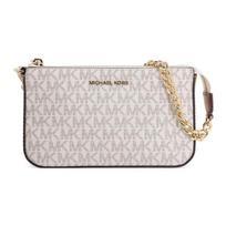MICHAEL KORS shoulder bag Retro casual commuting travel classic letter logo old flower printed chain leather mahjong hand small size women's vanilla balta