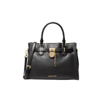 MICHAEL KORS handbag Hamilton Hamilton classic solid color lock commuting fashionable and elegant cowhide leather crossbody bag medium size women's juoda
