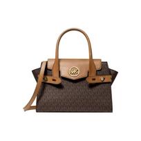 MICHAEL KORS handbag Carmen commuter fashion classic old flower all over print color matching coated canvas portable shoulder crossbody bag women's ruda
