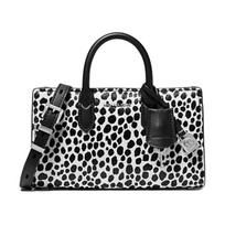 MICHAEL KORS Scarlett Scarlett cheetah print calfskin shoulder bag mini women's black and white juoda