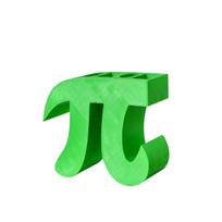 Creative Pi Symbol Shaped Pen Holder Desk Organizer Modern Geometric Design Stationery Storage Accessory for Office and Home žalia