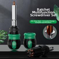 14-In-1 Ratchet Screwdriver Set Multi Function Retractable Ergonomic Grip Ratcheting Screwdriver For Home Maintenance Repair China Mainland