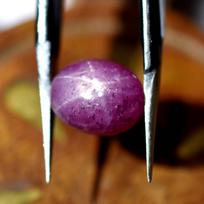 5.65 Ct Stunning Star Ruby Loose Gemstone Natural CERTIFIED RED Oval Shape 10 mm approx raudona