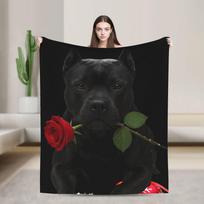 Soft Blanket Camping Cane Corso Throw Blanket  Flannel Bedspread For Couch Chair Sofa Bed Comfortable Sofa Bed Cover 130x150cm