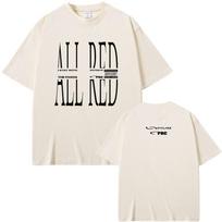 Rapper Playboi Carti Opium T Shirt ALL RED Album Graphic T-shirt Men Women Fashion Hip Hop Cool Tshirt Men's Oversized T-shirts S įvairiaspalvis