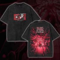 Anime Jujutsu Kaisen T-shirt Itadori Yuji Black Flash Washed Oversized T Shirt Men Women Clothing Short Sleeve Tops S