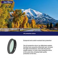 for DJI Osmo Action Camera Accessories UV CPL Lens Filter for DJI Action 5 Pro Action 4/3 Camera Filter CPL UV Polarizing Filter UV