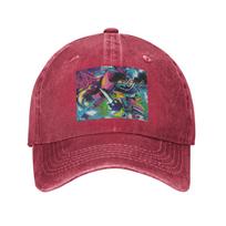 Anime Helluva Boss Fizzarolli Washed Denim Cap Casual Baseball Caps Adjustable Hat Summer Unisex Baseball Hats One Size