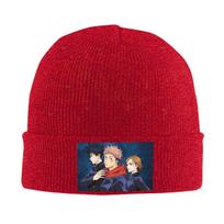Megumi Besto Friendo Jujutsu Kaisen Sukuna Anime Warm Knitted Cap Hip Hop Bonnet Hat Autumn Winter Outdoor Beanies Hats Adult One Size