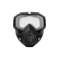 Durable Full Face Motorcycle Mask with Anti-Fog Lens, Adjustable Straps, and Breathable Design for Outdoor Sports One Size