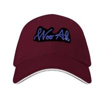 Blue Neon Woo-Ah Baseball Cap Unisex's big size hat Horse Hat birthday Beach Caps Women Unisex's