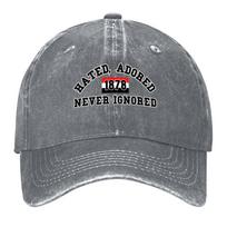 New Unisexchester hated adored never ignored  Baseball Cap Hat Unisex Sunhat hard hat Trucker Hat Unisexs Hats Womens