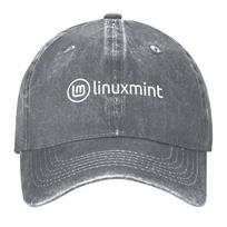 New Linux Mint Baseball Cap cute custom caps golf hat genuine hats on offer Women Unisexs