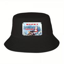 NEW Christmas Gift Ideas Meowy Christmas From The Kittens Bucket Hat Ball Cap Derby Hat Sun Hat For Hat FeUnisex Unisexs
