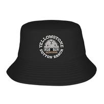 Yellowstones Dutton Ranch Montana Rustic Vintage Bucket Hat Summer FisherUnisex Hats For Unisex Soft Fold Beach Travel Caps Sun Hat One Size