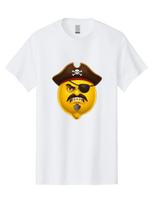 Lemon-Pirate Mens Graphic Tee, 100% Cotton, Casual Summer Wear S įvairiaspalvis