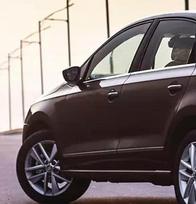 Skoda Rapid Sedanas - Chromuotos Šoninės Langų Apdailos Juostelės