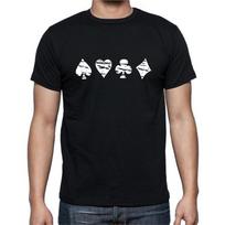 Cards Spades Clubs Diamonds Hearts Poker Games T-Shirt Mens Womens Tees Top Tee 4XL