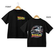 Back To The Future Graphic T-Shirt Mens Womens Tees Top - Retro Delorean Car Movie Tee Streetwear XL