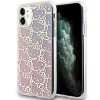 Etui Hello Kitty Iml Gradient Electrop Crowded Kitty Head Do Iphone 11 / Xr, Różowe