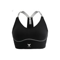 Under Armour Ss23 Rock Johnson Infinity Logo Print Medium Intensity Sports Bra Women underwear Black 1373590-002 S