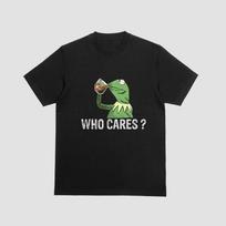 Who Cares Kermit The Frog Tshirt Funny Sips Tea Muppets Gonzo Miss Piggy Tee 037 M