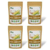 Ekologiški Zing kukurūzų miltai | Be glitimo kukurūzų miltai | Ekologiški kukurūzų miltai | Supakuota ir pagaminta Indijoje - 454 g (16 oz) (Pakuotėje 1 vnt)