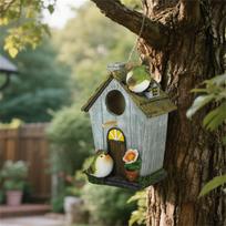 Green Resin House Garden Courtyard Decoration Bird Outdoor Bird Villa one size