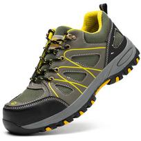 Men's Steel Toe Breathable Work Shoes - Anti-Smash, Anti-Puncture, Four Seasons, Ideal for Long Standing.
