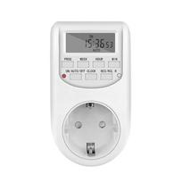 Electronic Digital Timer Switch EU Programmable Electronic Timing Socket EU Plug Outlet Kitchen Appliance Time Control Day/Hour