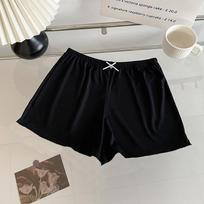 Ladies Summer Lace Loose Ice Silk Anti Go Out of Home Can Wear Leggings One Size juoda